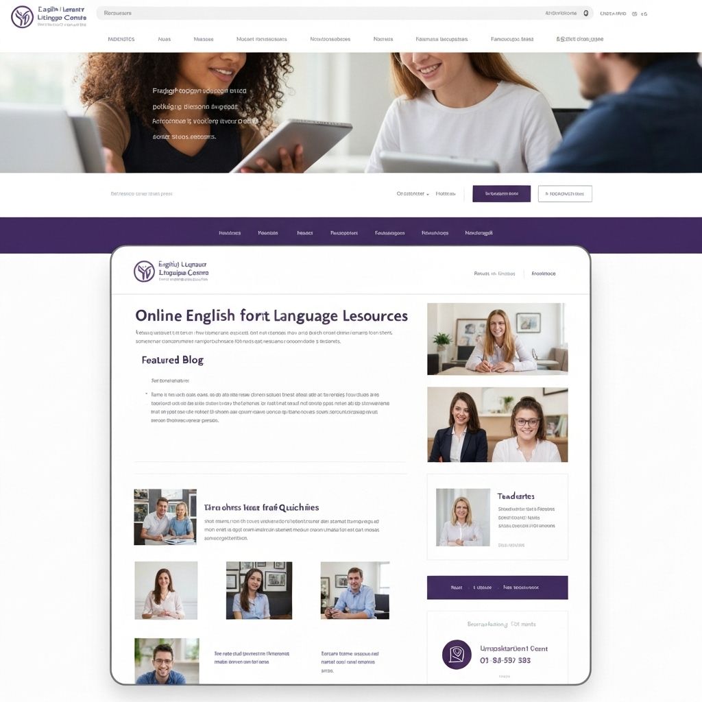 Website Trung Tâm Anh Ngữ